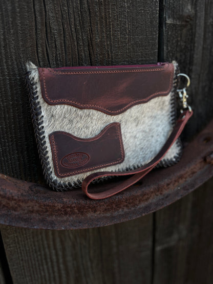 Hair on Hide Wristlet