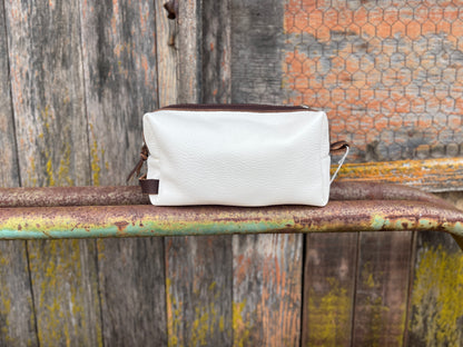 White Dopp Bag