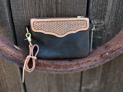 Black Tooled Clutch