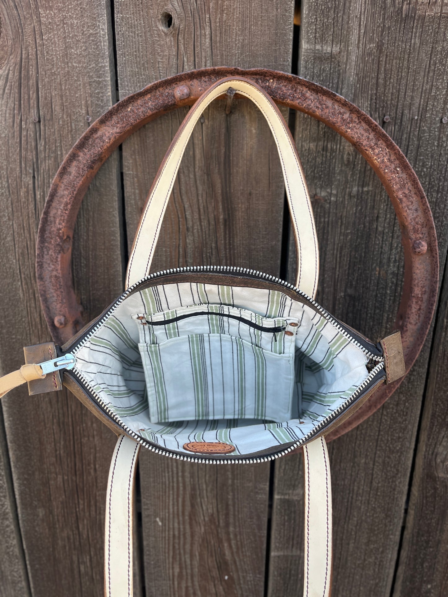 "Honey" Zippered Tote Bag