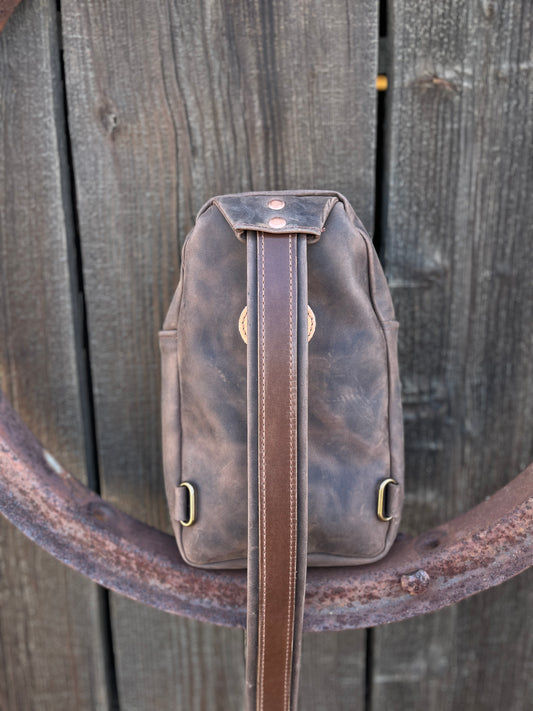 Small Brown Hair on Sling Bag