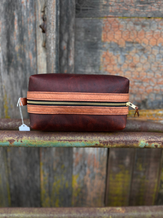 Brown Dopp Bag