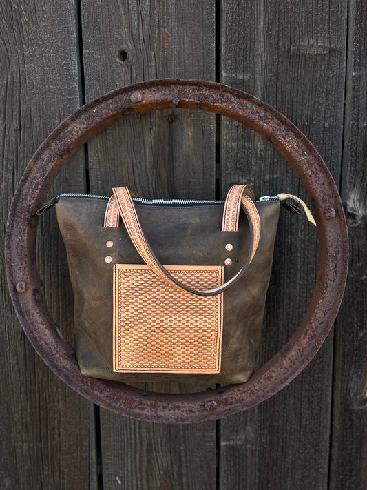 "Honey" Zippered Tote Bag