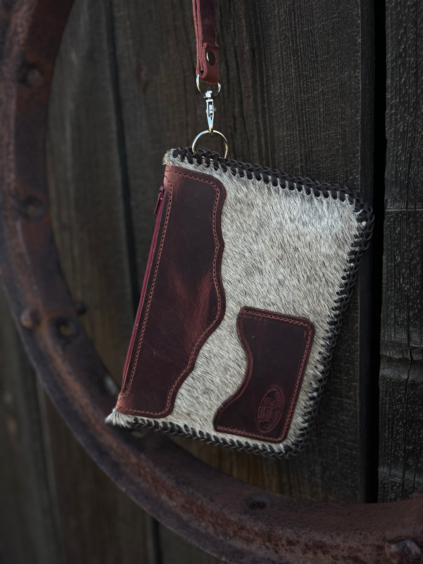 Hair on Hide Wristlet