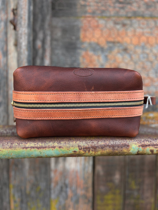 Brown Dopp Bag