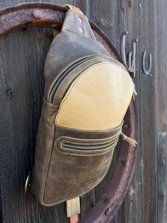 Large Brown Sling Bag