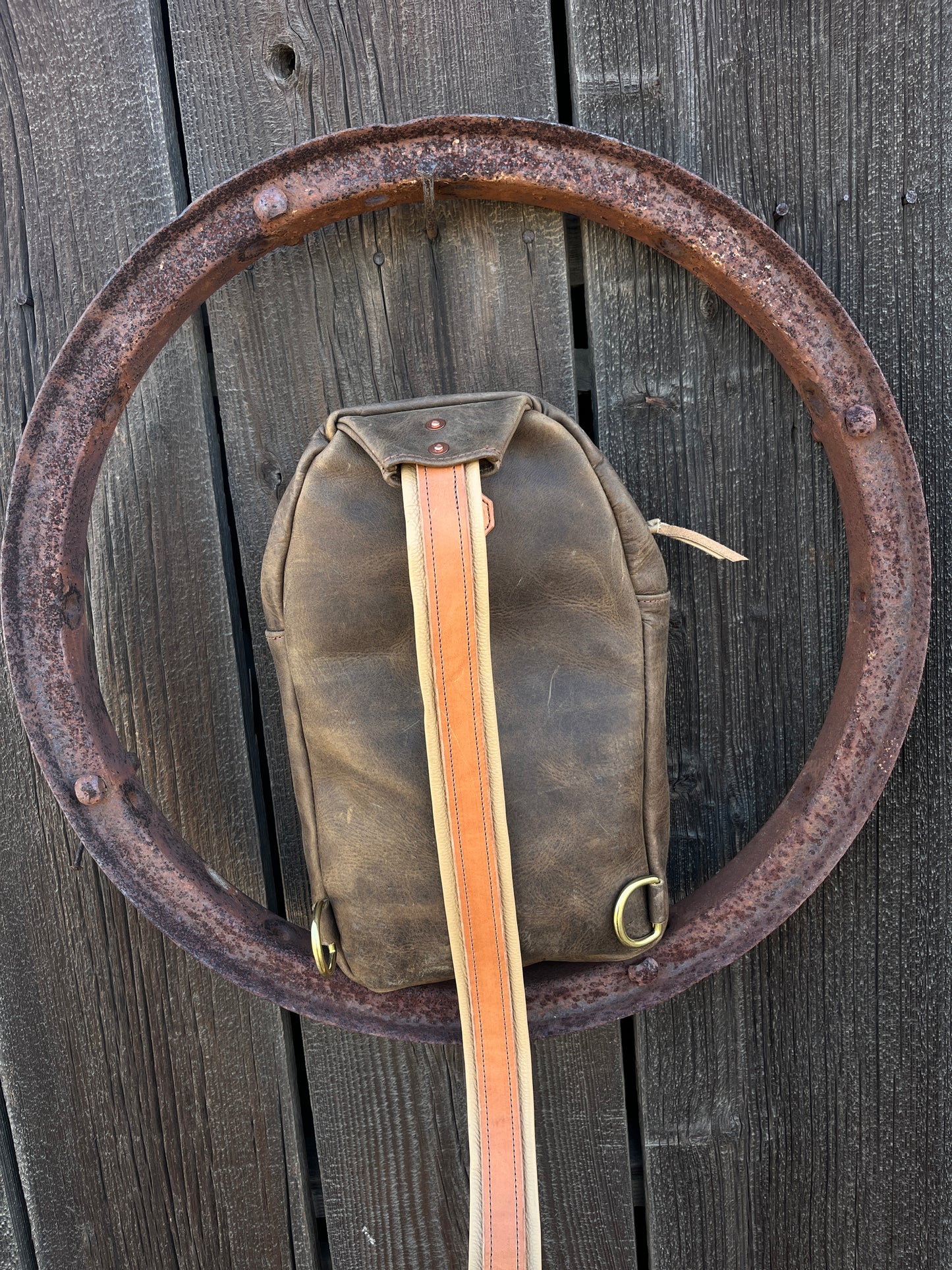 Large Brown Sling Bag