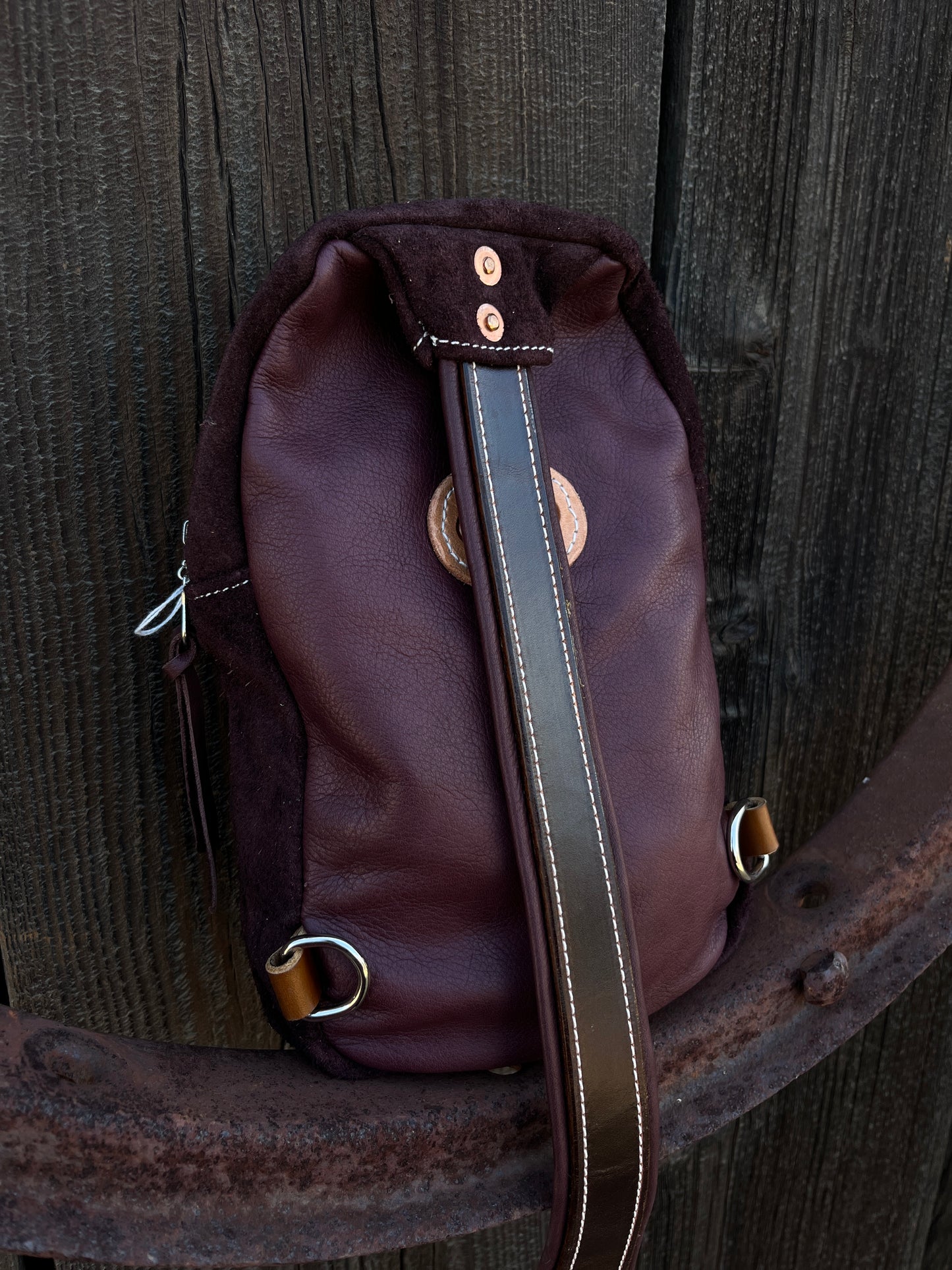 Small Burgandy Sling Bag