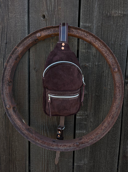 Small Burgandy Sling Bag