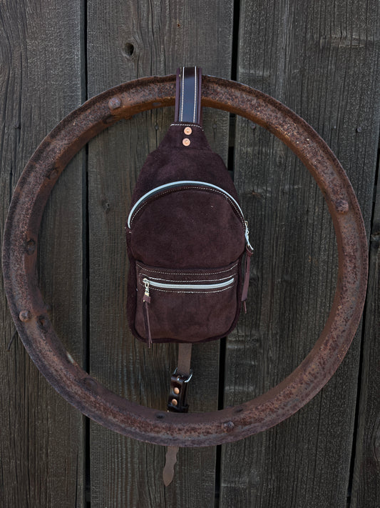Small Burgandy Sling Bag