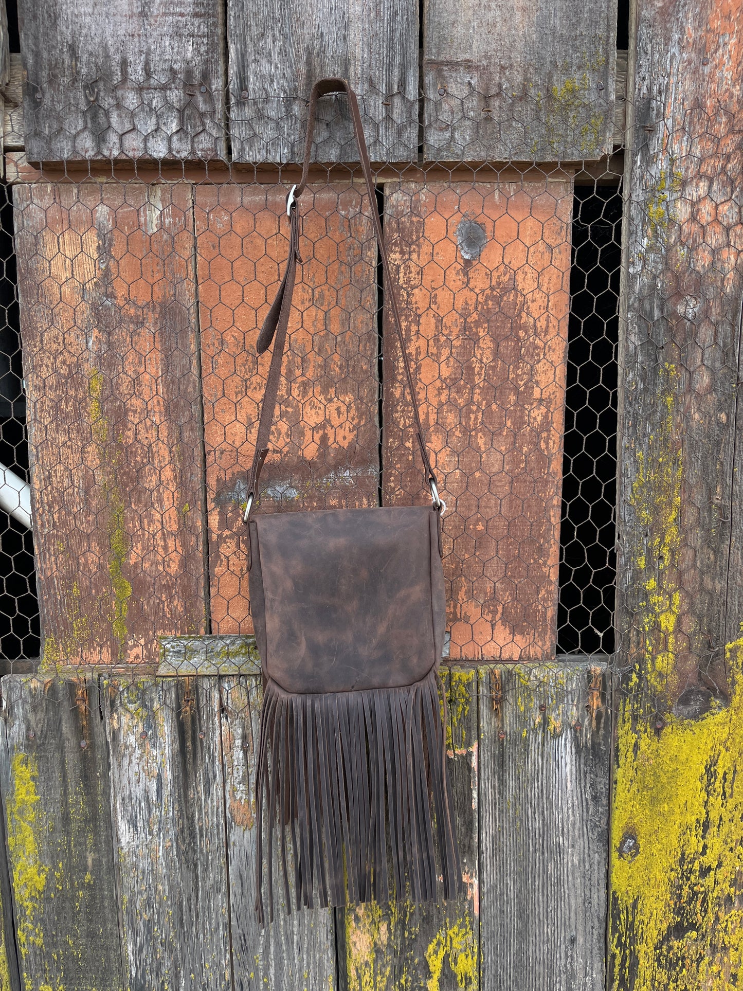 Chocolate Fringe Purse