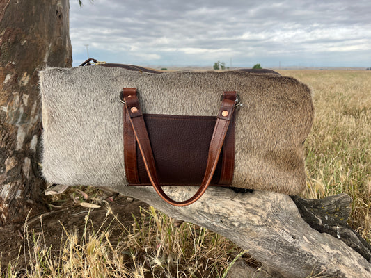 Hair on Hide Duffle Bag
