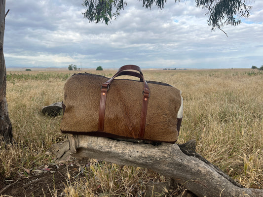 Hair on Hide Duffle Bag