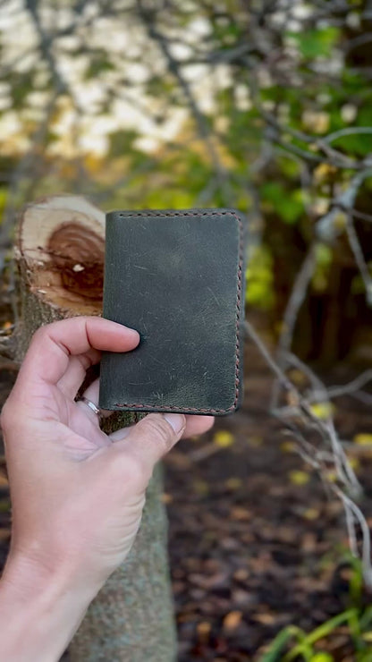 Forest Green Card Wallet
